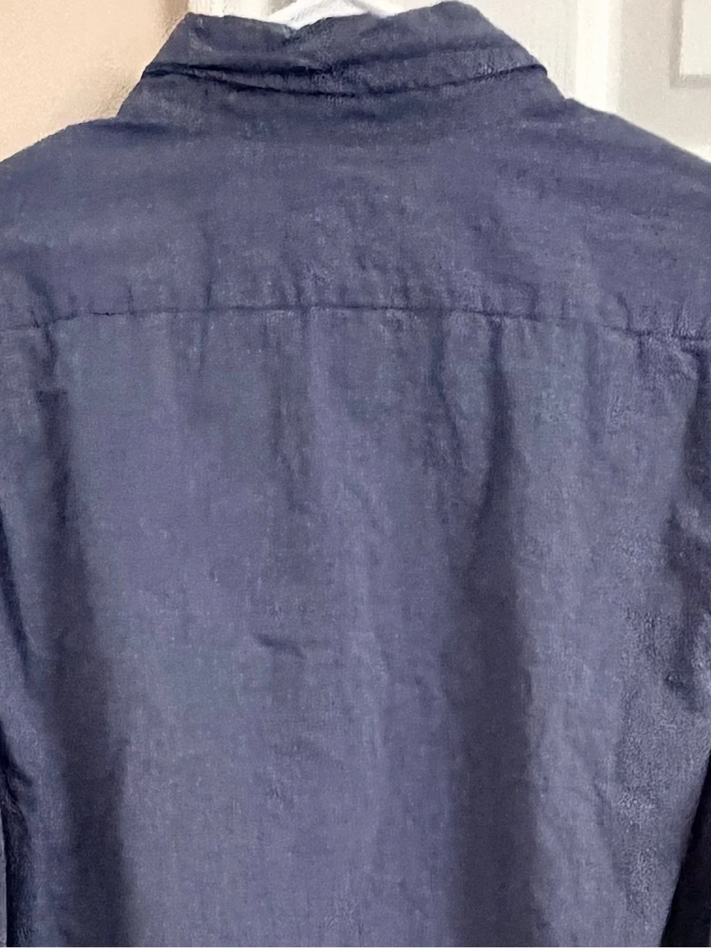 J. Crew Slim Flex Washed Blueish Gray Solid Men’s XL Long Sleeve Button Down
